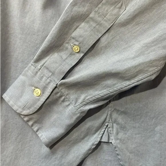 Polo Ralph Lauren Long Sleeve Button Up Oxford Shirt Light Blue Size 171/2 36-37 - Picture 9 of 9